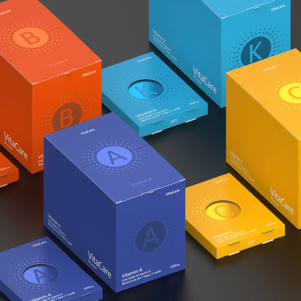 Bao bì vitamin in ấn chất lượng cao – quy trình khép kín, đạt ISO 22000:2018 – ISO 9001:2015 – HACCP CODEX 2020, màu sắc chuẩn X-Rite IntelliTrax2.